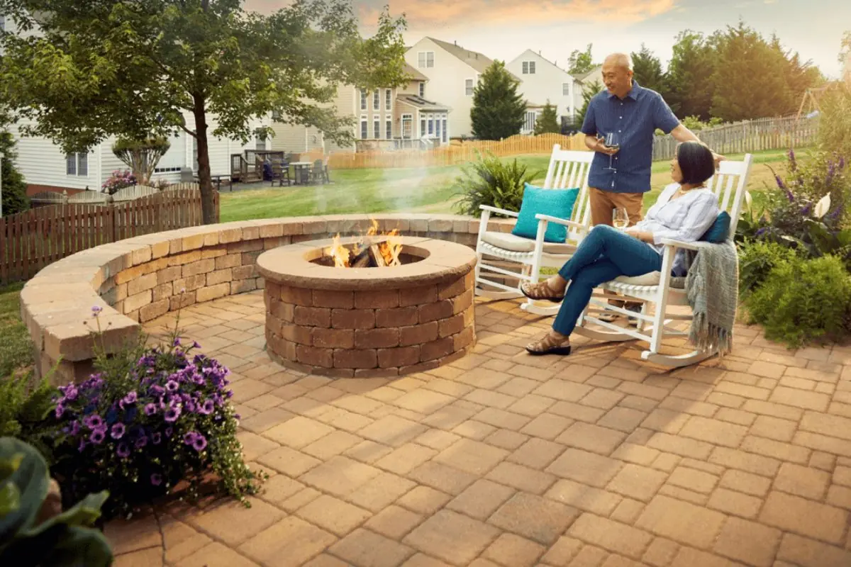 two people spending time in patios