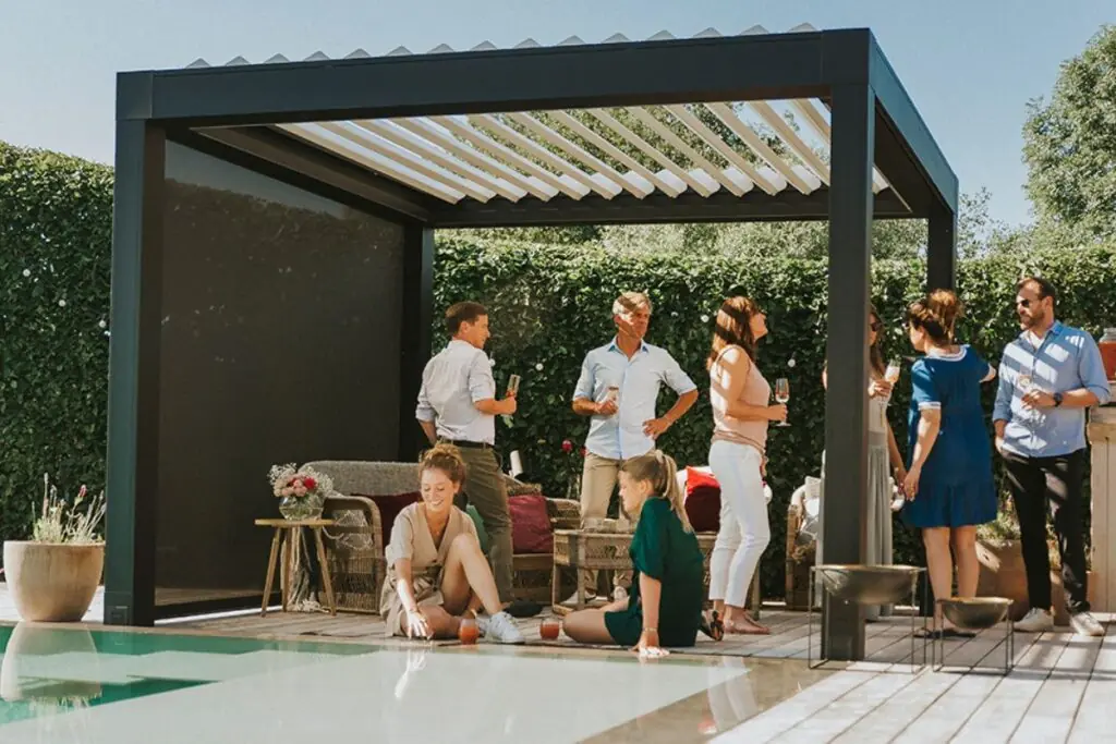 happy people on pergolas