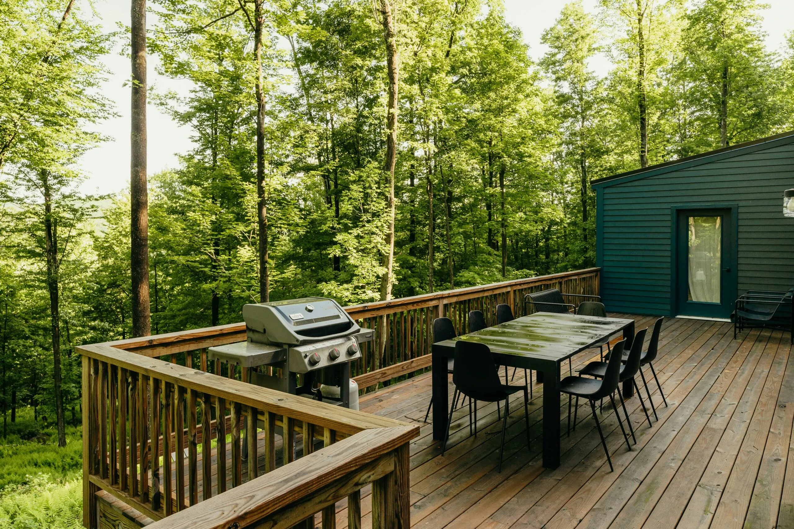 Enjoy your outdoor oasis with a beautifully crafted deck that enhances your home's value and invites relaxation in nature.